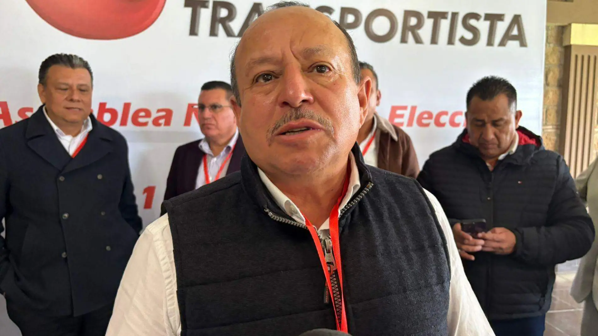 José Trinidad Martínez Pasalagua, presidente del Movimiento Nacional Transportista (MNT)